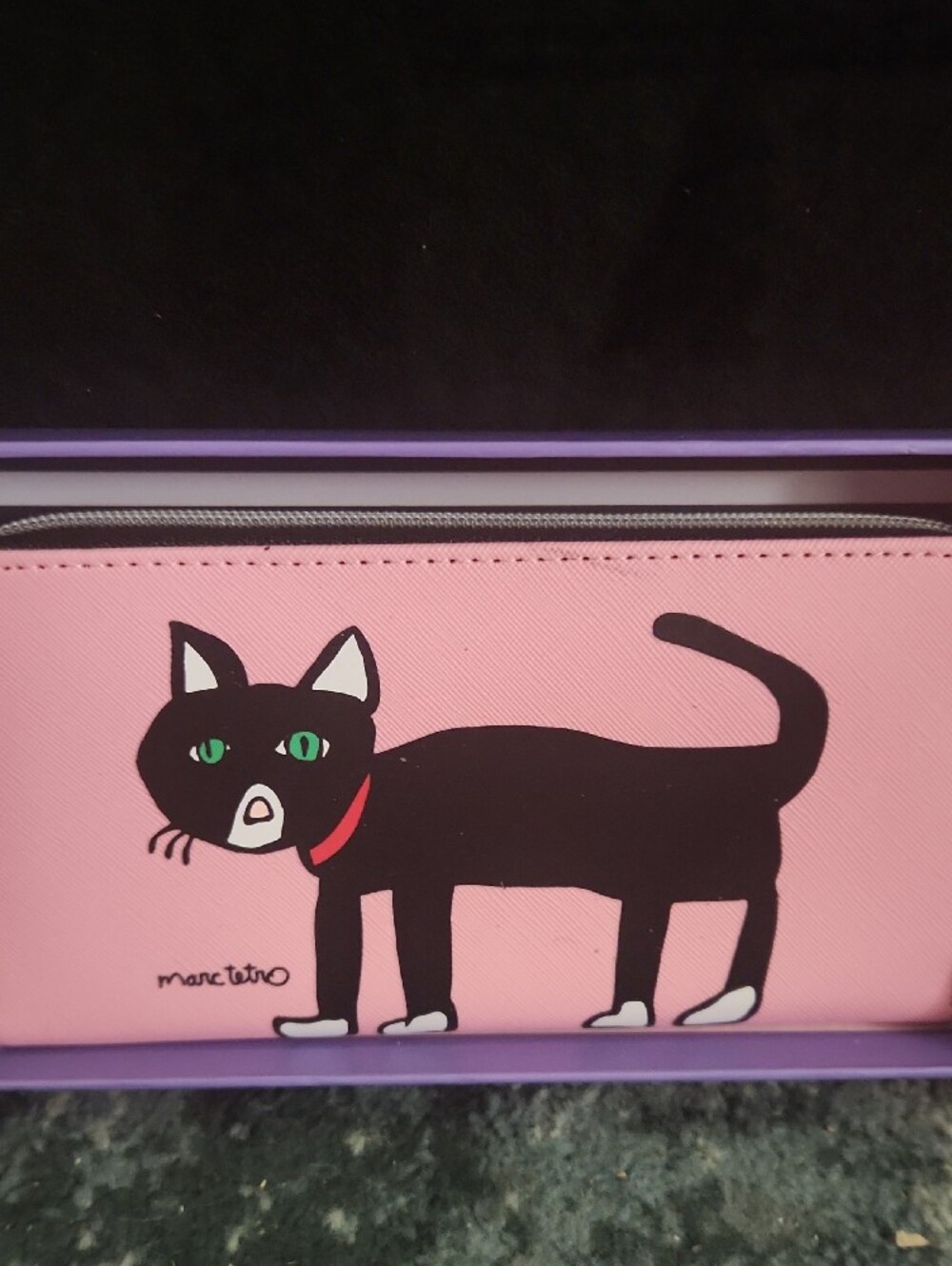 Marco Tetro Wallet with Black Cat Graphic NWT